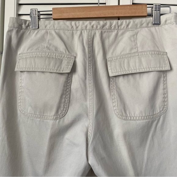 Vintage Eddie Bauer Cargo cotton pants tan 10 - Picture 7 of 10
